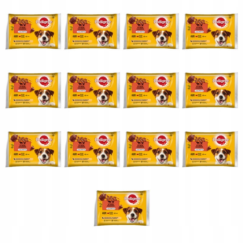 Pedigree hovězí maso, drůbež 4x100 g X13