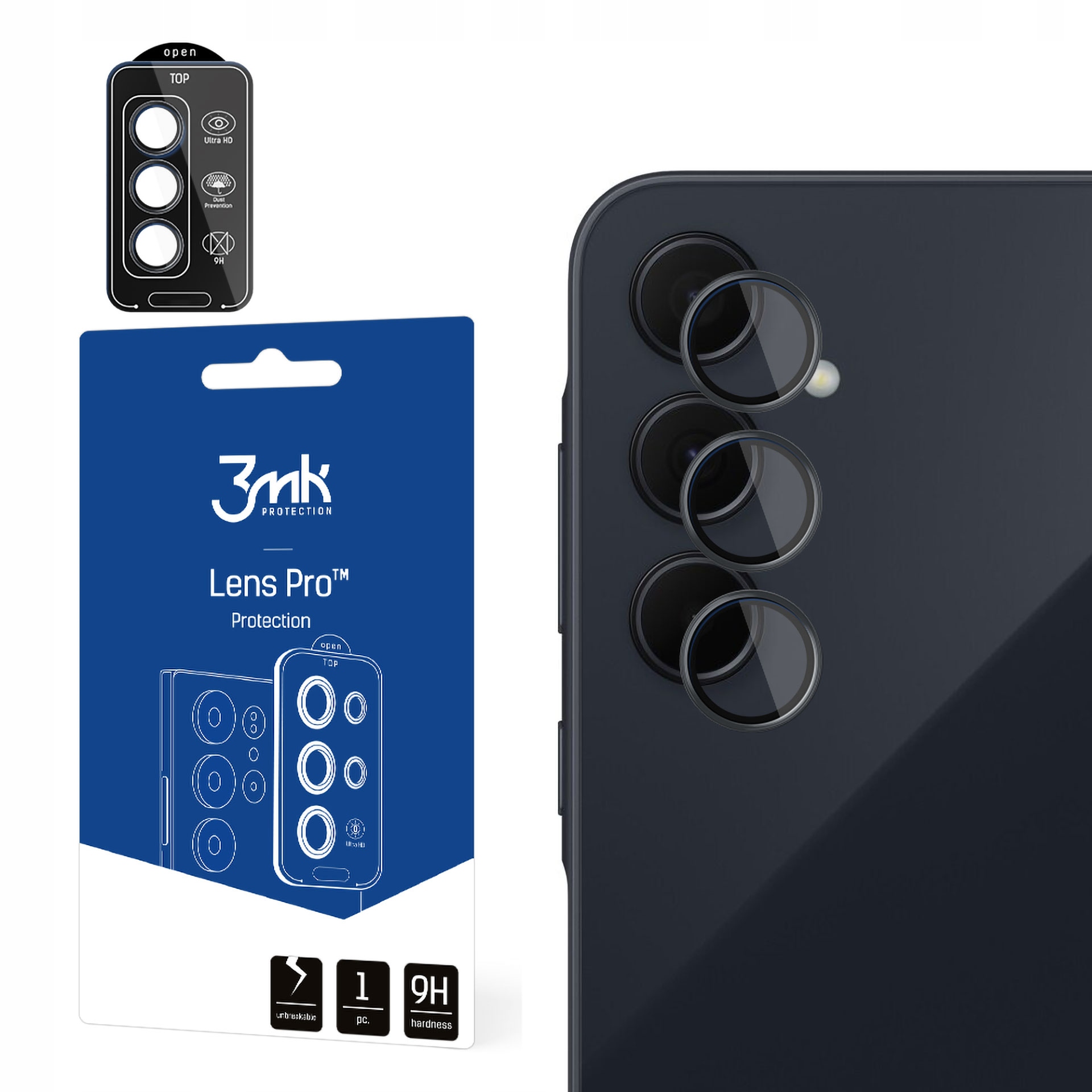 3MK Szkło Hibrydowe Ochronne Do Samsung Galaxy A55 5G Lens Pro Zapobiega