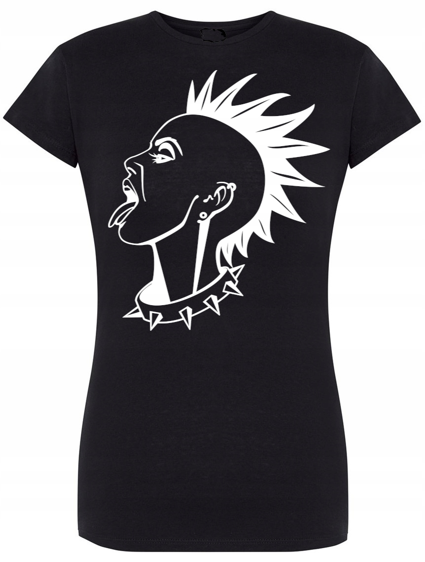 

T-Shirt damski nadruk Punk Rozm.M