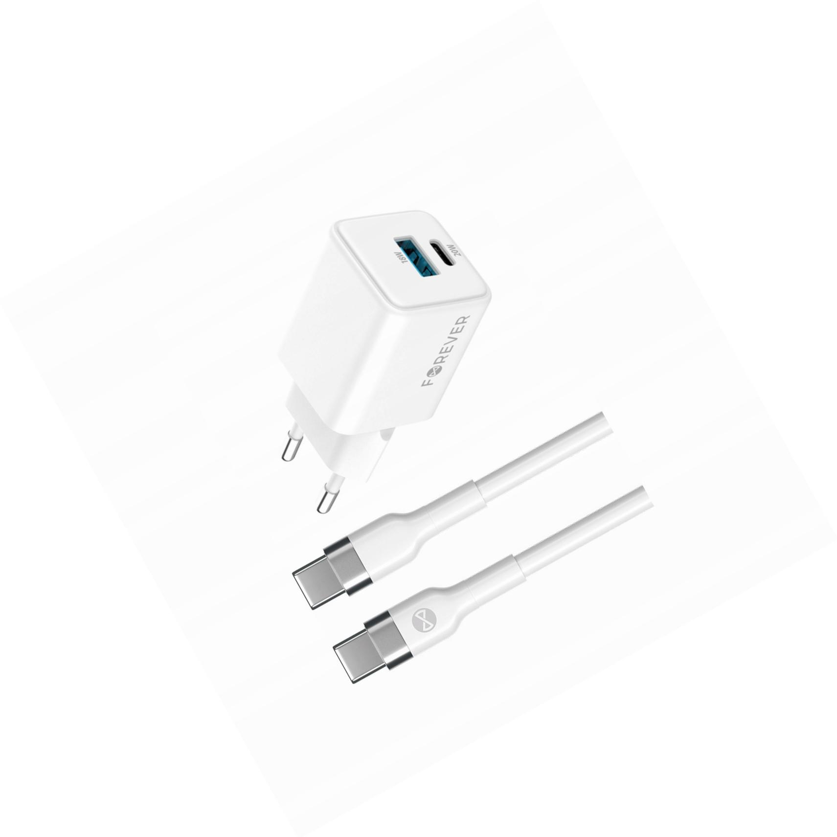 Szybka ładowarka GaN 20W 2 wejścia długim z kablem 2m do OnePlus Nord 2T
