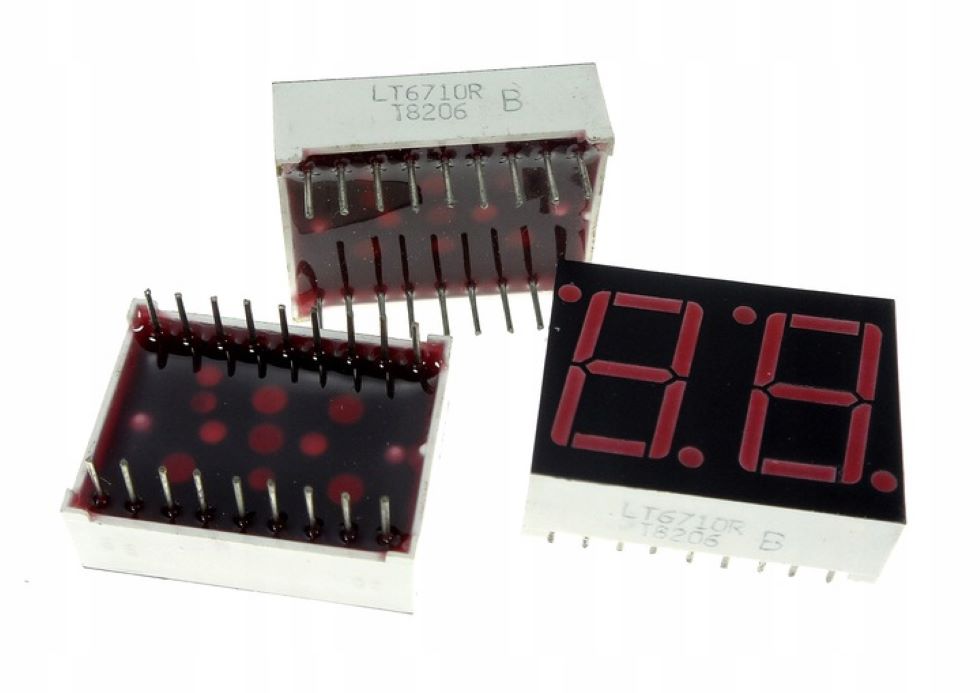 [STcs] LED2CA wyświetlacz Led wspólna anoda 14mm czerwony