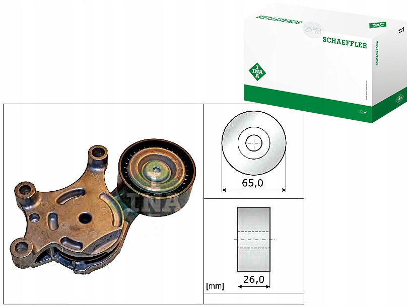 INA534 0075 20 Napínák Drážkového Řemene Peugeot Asistent řidiče #33