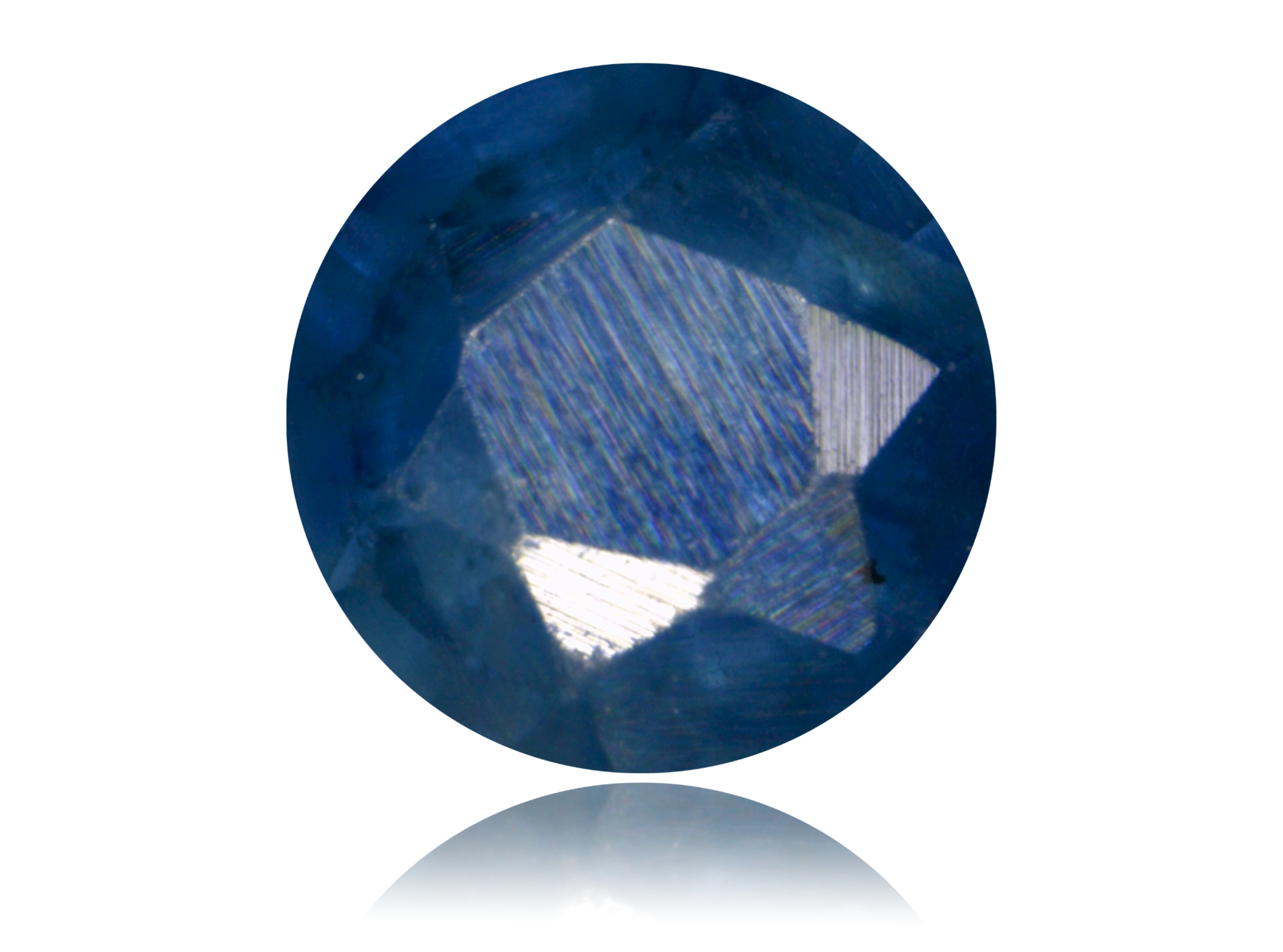 Safír 0.25ct Modrý Kulatý eCertifikát Wbd