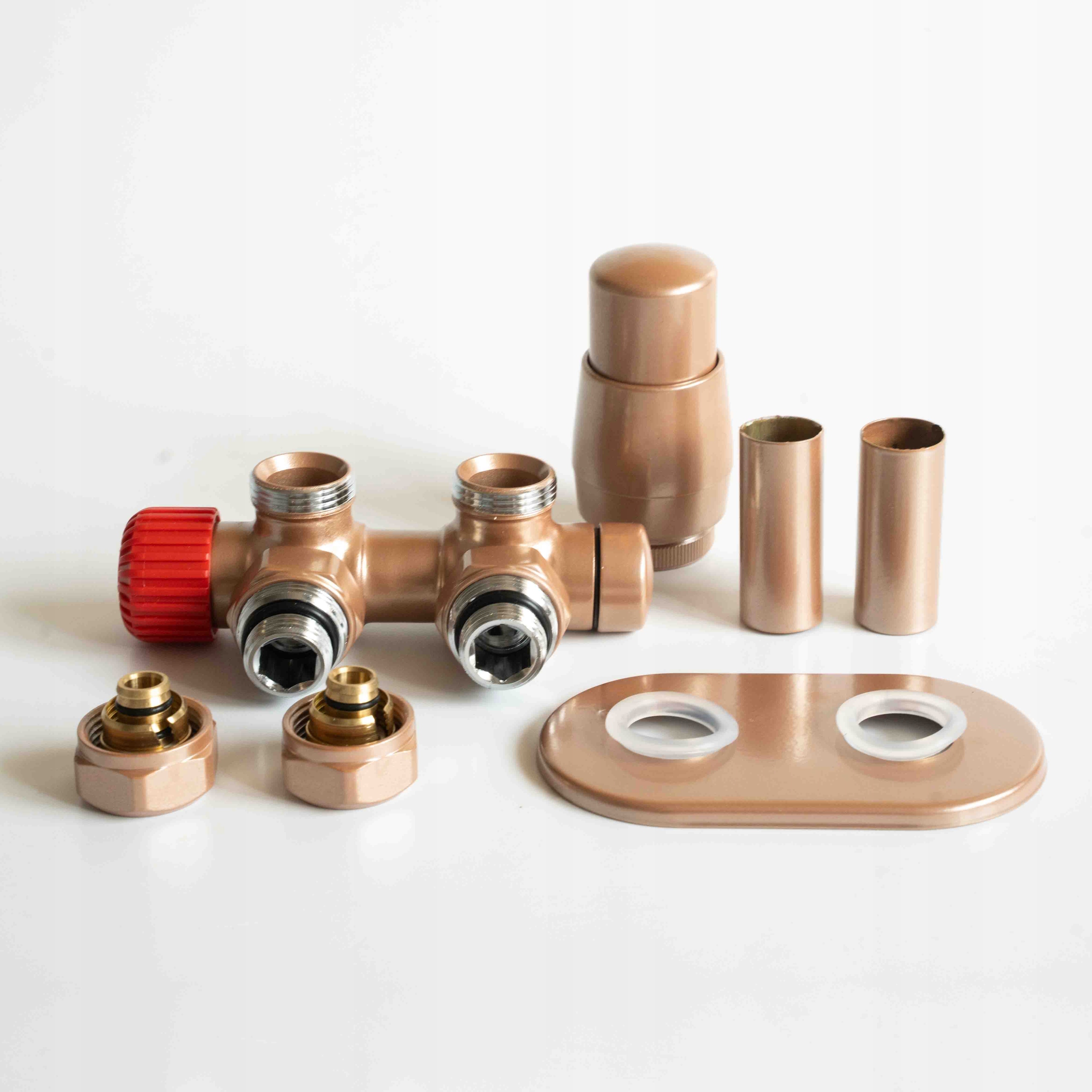 Termostatický ventil Twins All In One Zlatý Růžový