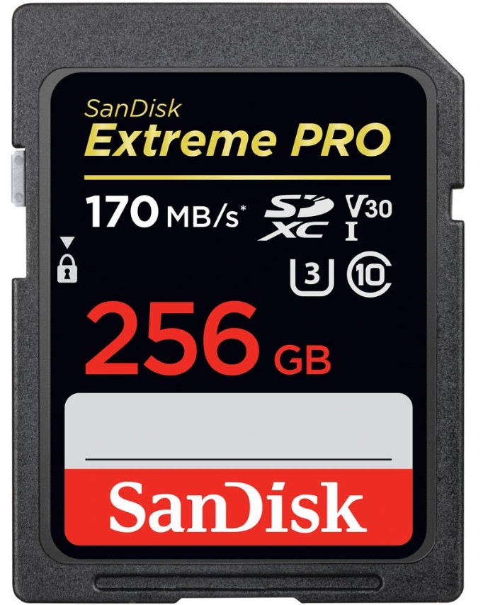 SANDISK EXTREME PRO 256GB SDXC 170MB/s V30 UHS-I Producent SanDisk