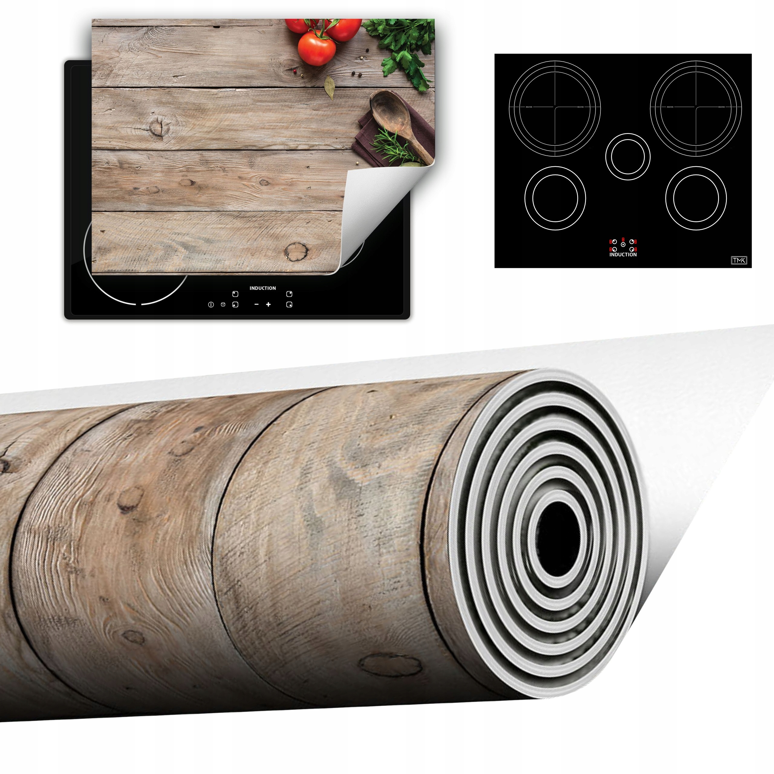 Vinylová Podložka Do Kuchyně Více Místa 70x52 Rajče dřevo