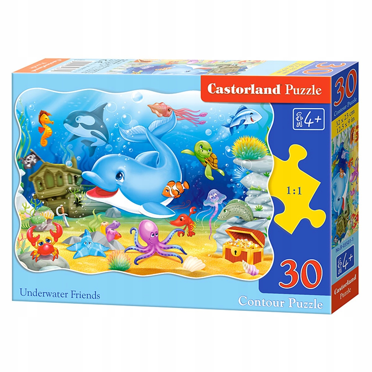 

003501 Castorland Puzzle 30el Podwodni Przyjaciele