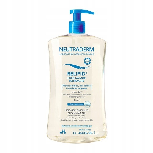 Neutraderm Relipid, olejek do mycia ciała uzupełniający lipidy, 1 l