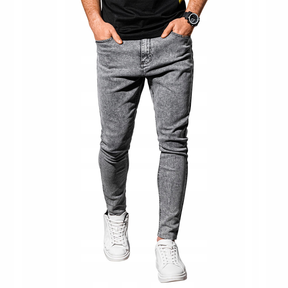 

Spodnie męskie jeansowe P923 szare XL