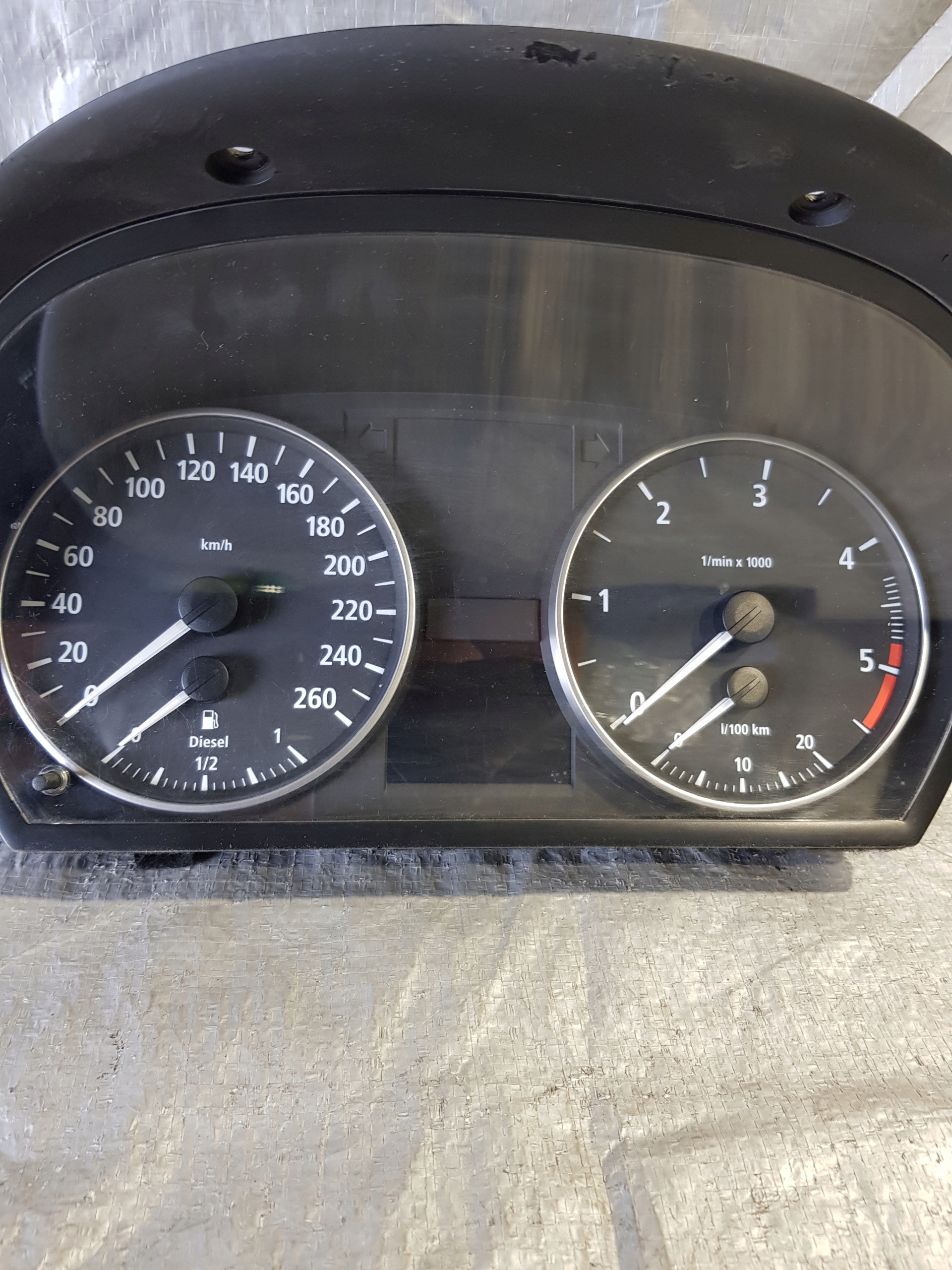 Instruments tachymètre compte tours BMW E91 2.0D 102535045