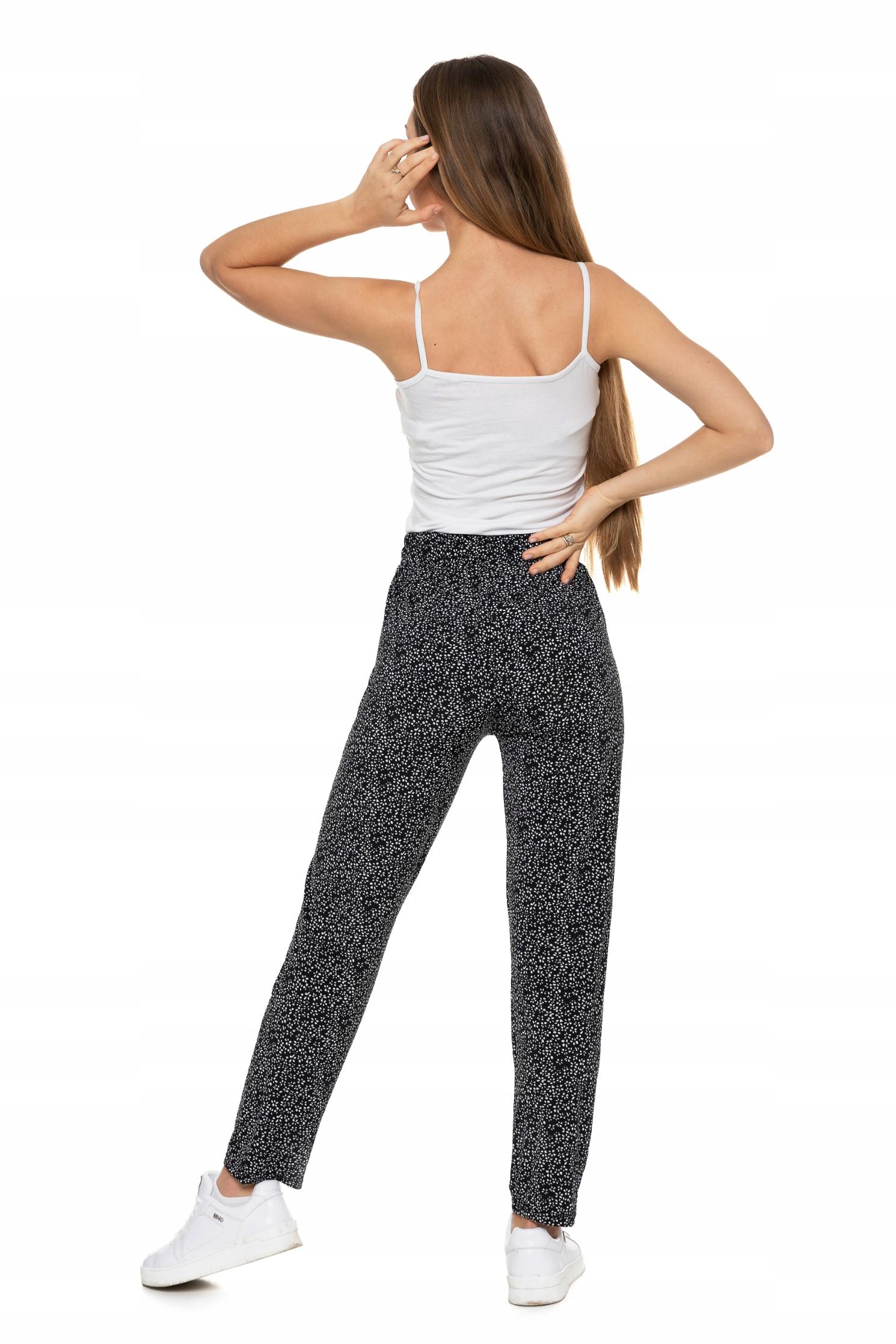 Alladynki Luźne Spodnie Damskie Haremki Proste Nogawki Pumpy L/XL MORAJ Rozmiar L/XL