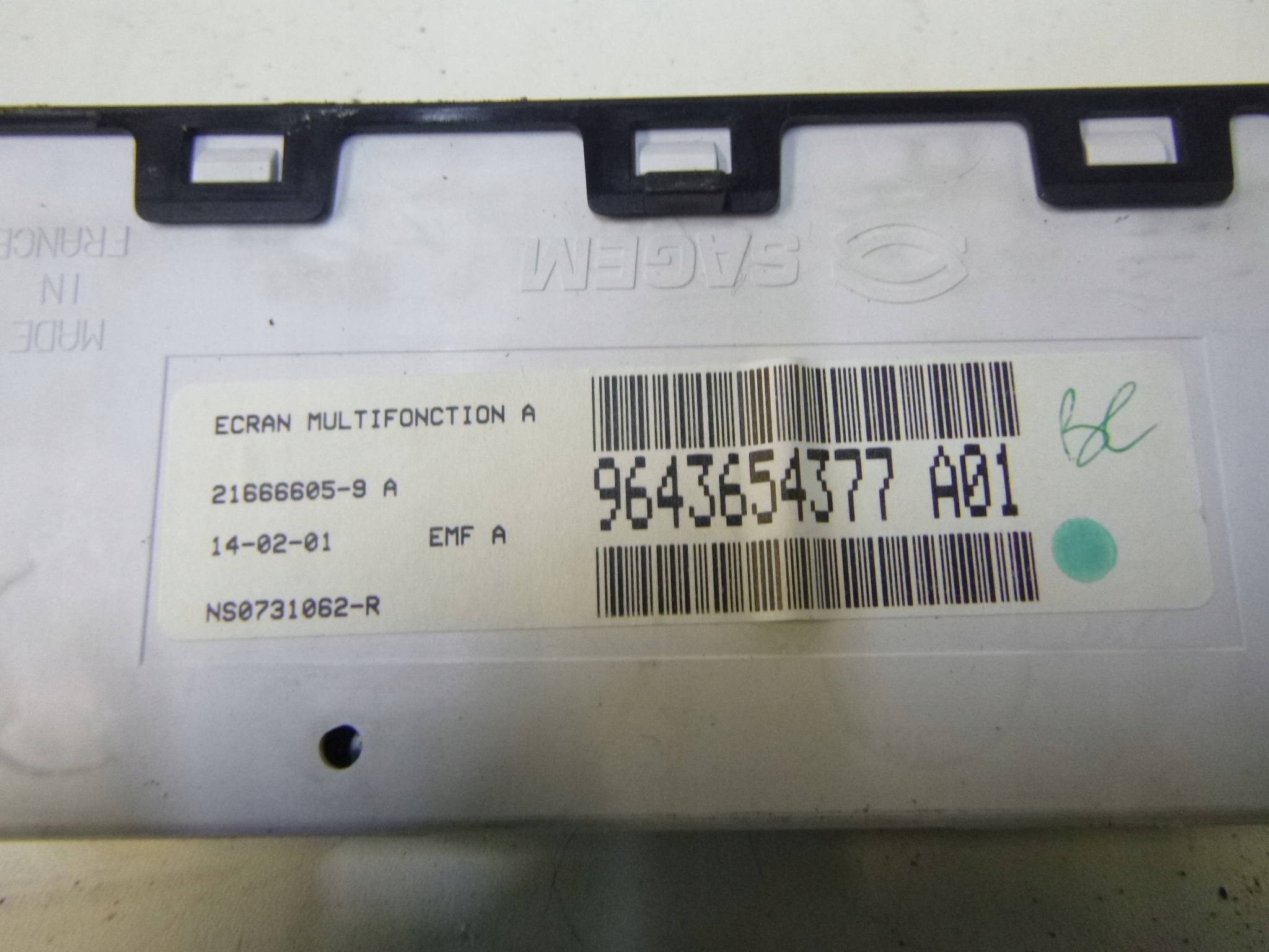 dials display Citroen Xsara 9643654377
