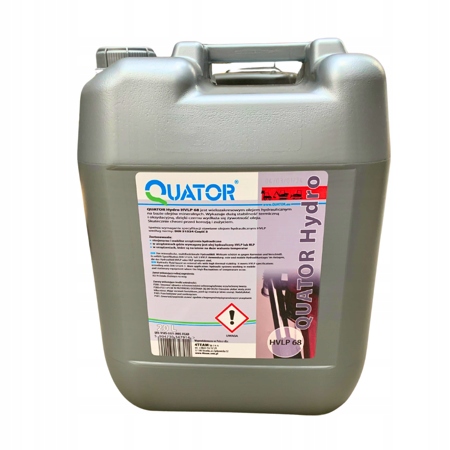 OLEJ QUATOR HYDRAULICZNY HVLP 68 20L przemysłowy rolniczy budowlany