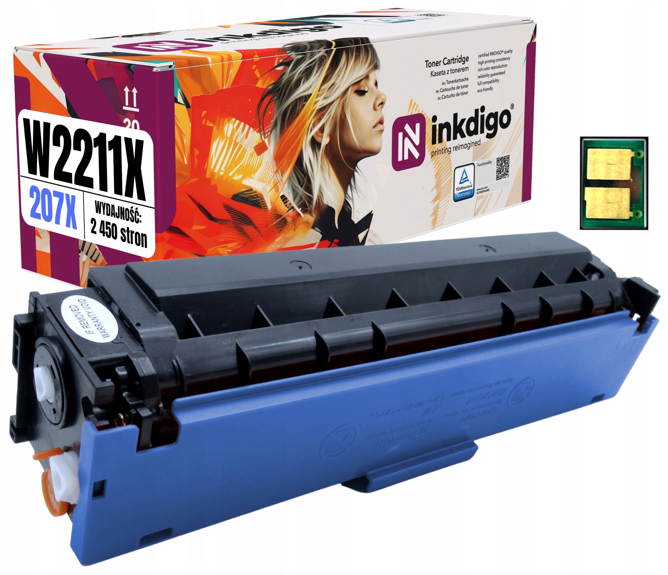 Toner pro Hp W2211X LaserJet M255 M282 M283 S Čipem
