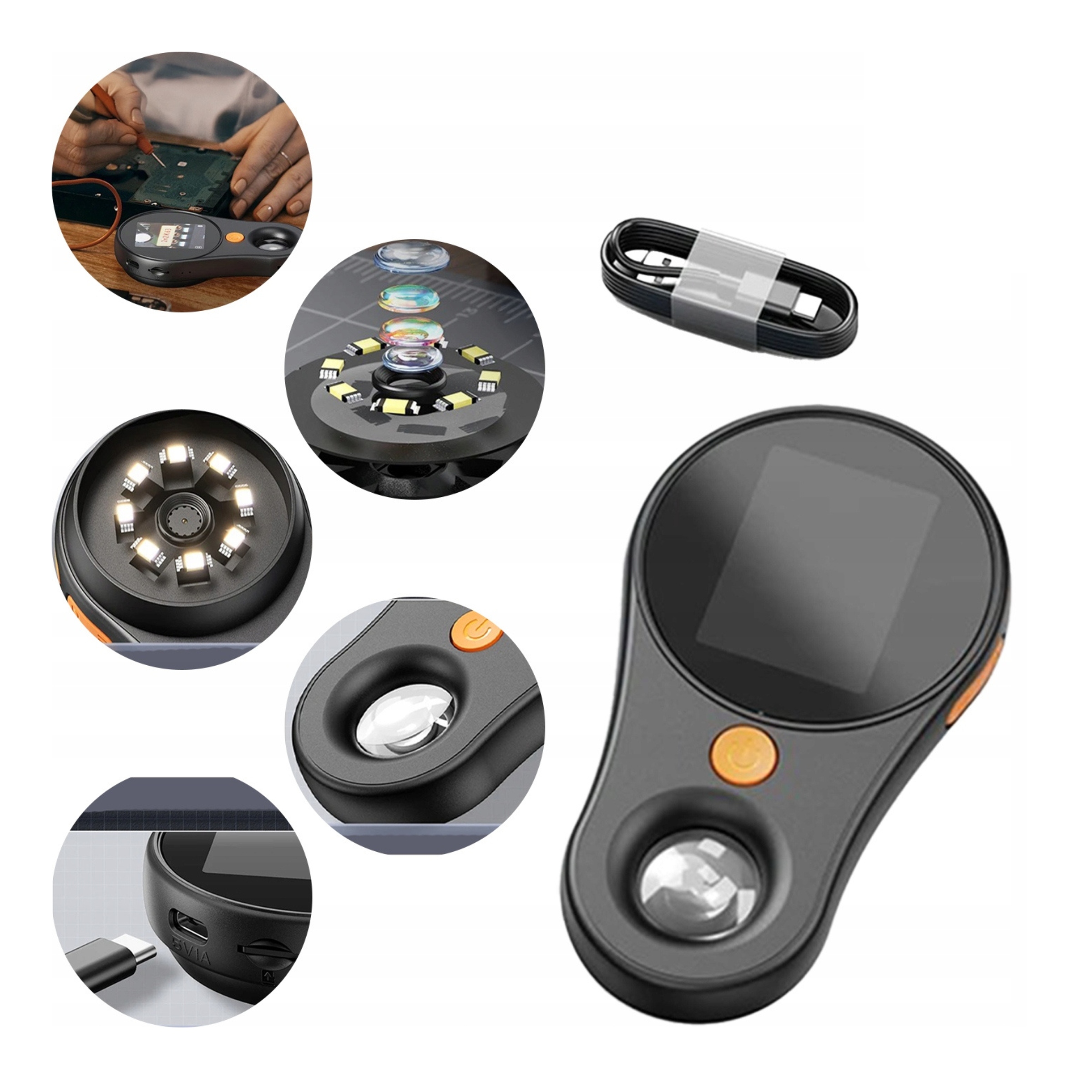 Ruční digitální mikroskop 500 x univerzální, kompaktní