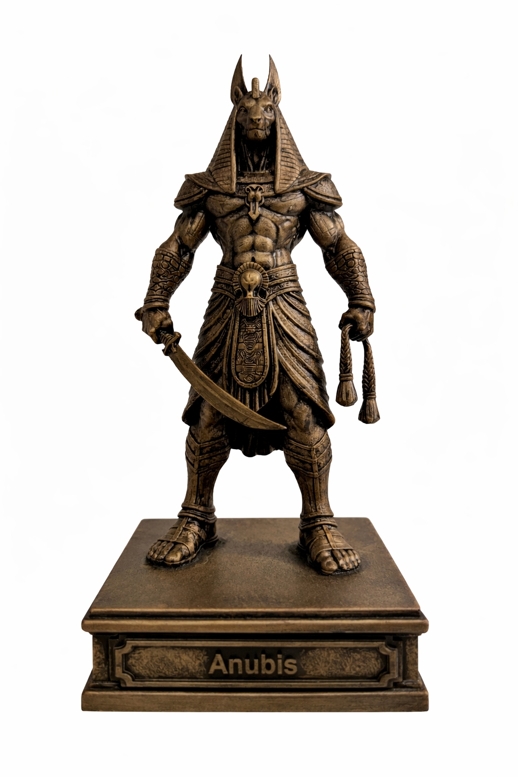 Figúrka Socha Anubis 24 cm bronzová egyptská zberateľská plastika