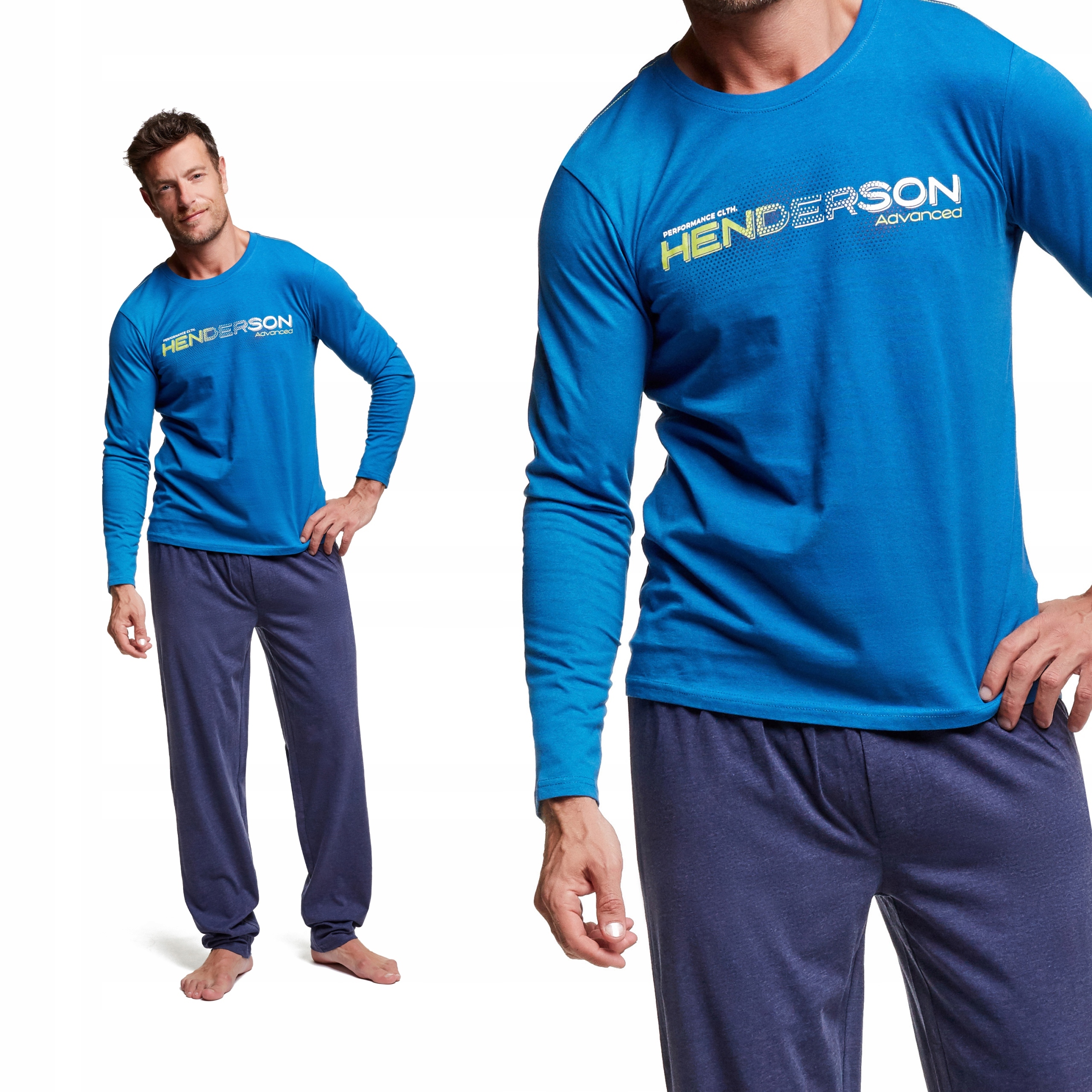Pánské Pyžamo s dlouhým rukávem Henderson 37300-55X XXL