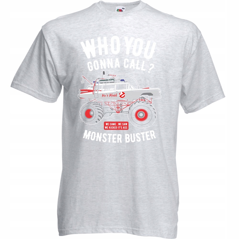 

Koszulka monster truck buster auto L ash szara
