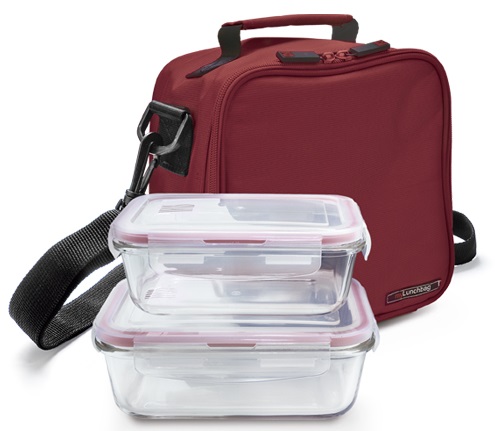 Značková Izolační Termotaška Na Oběd, 2 Skleněné Hermetické Nádoby Ir