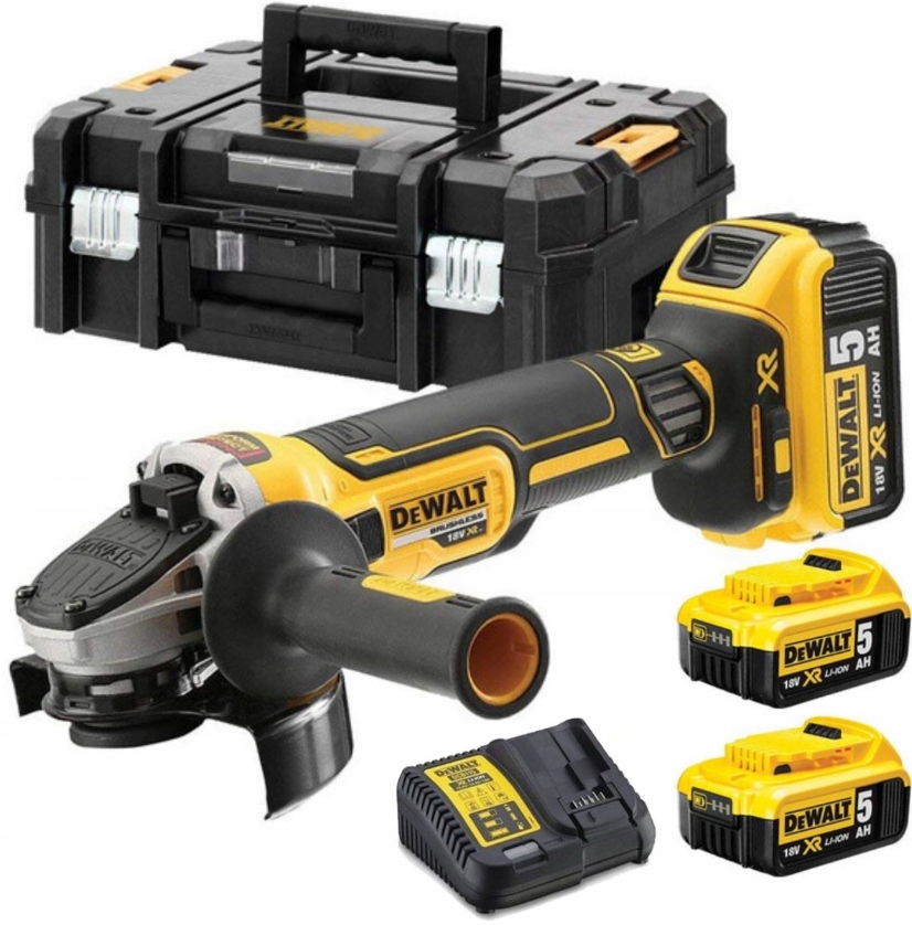 DEWALT Szlifierka kątowa 125 mm 18V 3x5Ah XR