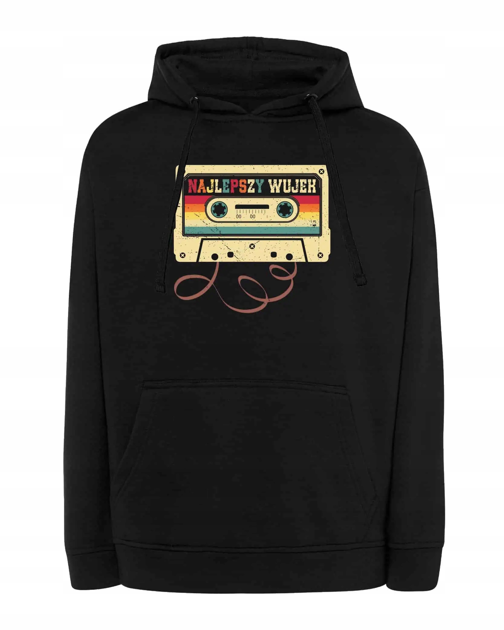 Mikina s kapucí pro strýčka Nejlepší Č. 1 Černá XL