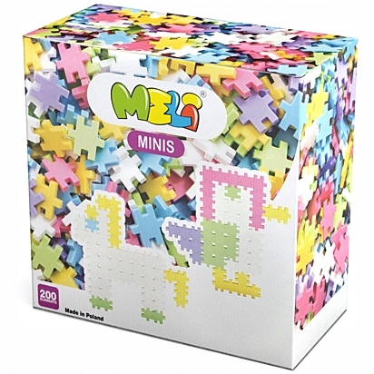 

Klocki konstrukcyjne Wafle Meli Minis 200 Pastel