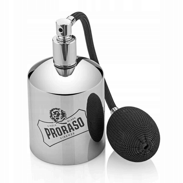 Chromovaný dispenser Proraso s pumpičkou a rozprašovačem