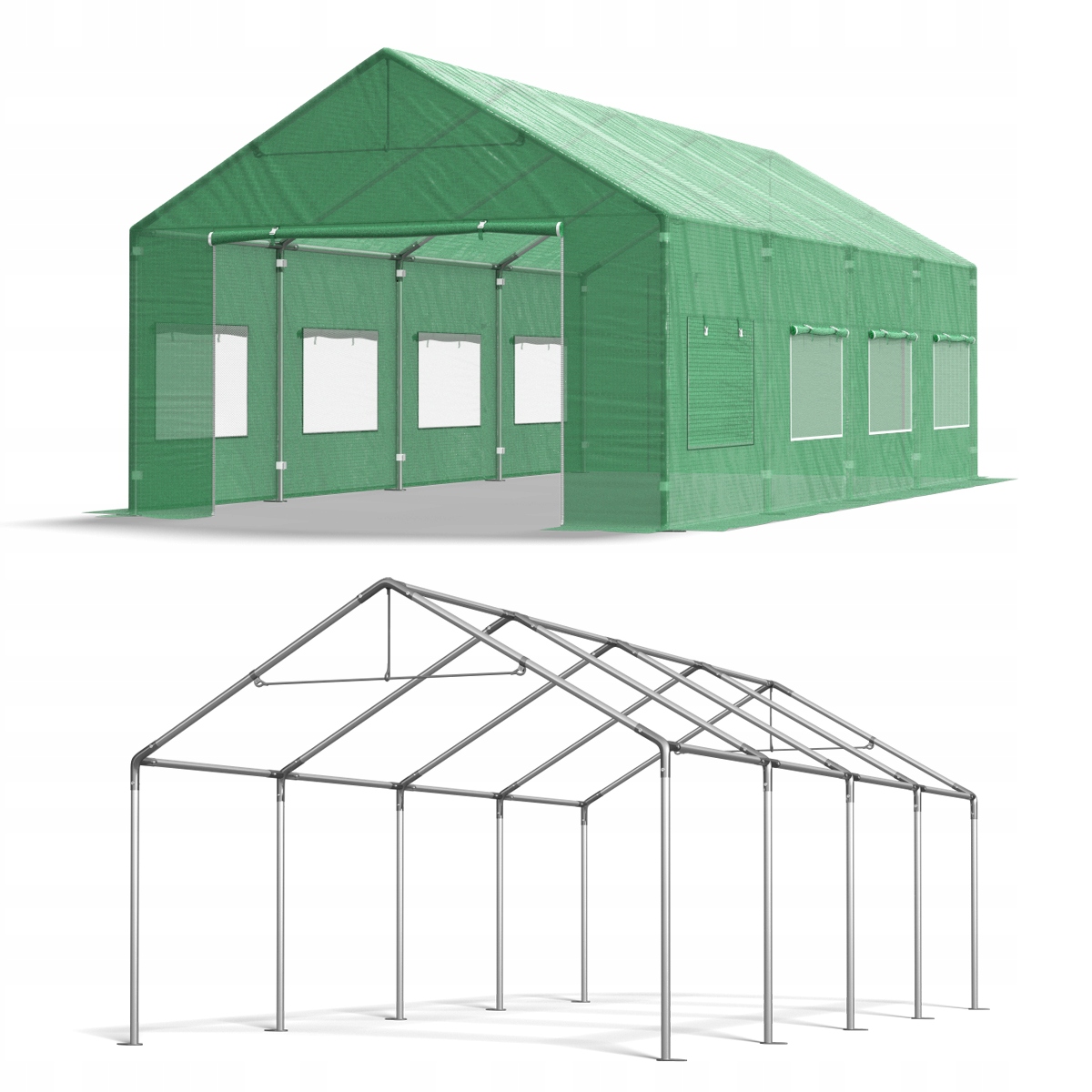 

Tunel foliowy 4x8m ogrodowy szklarnia Foliak