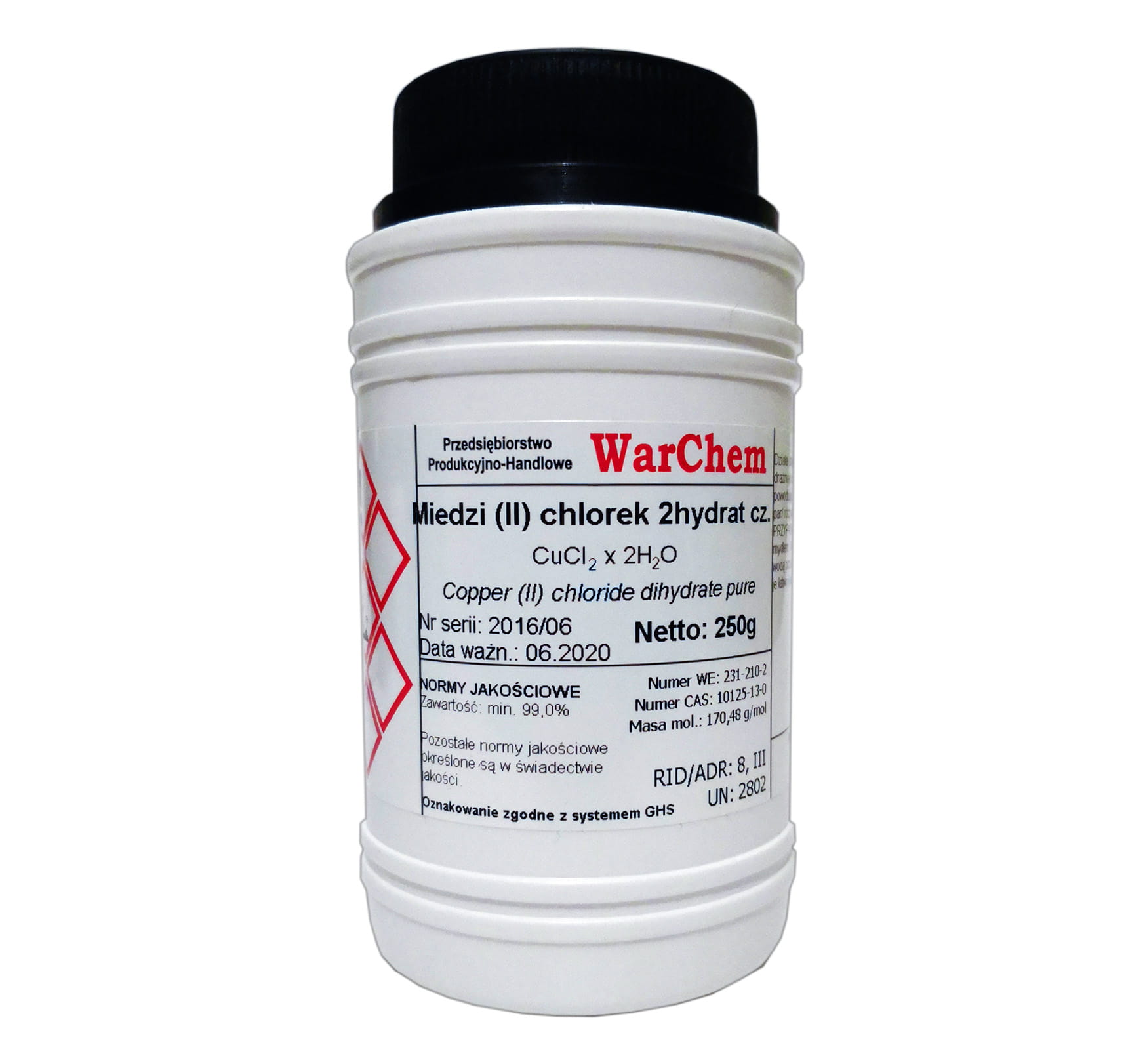 

Chlorek Miedzi (II) 250g Warchem [48175]
