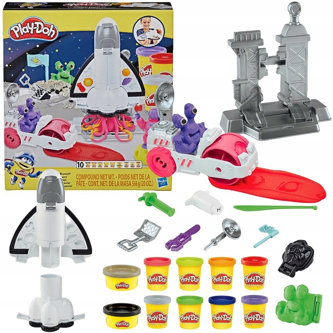 

Play-doh Ciastolina Zestaw Rakieta Prom 10 Tubek