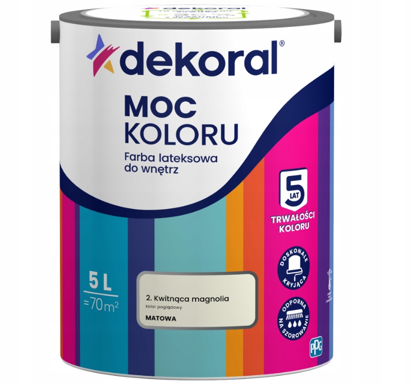 Farba Dekoral Moc Koloru kwitnąca magnolia 5L
