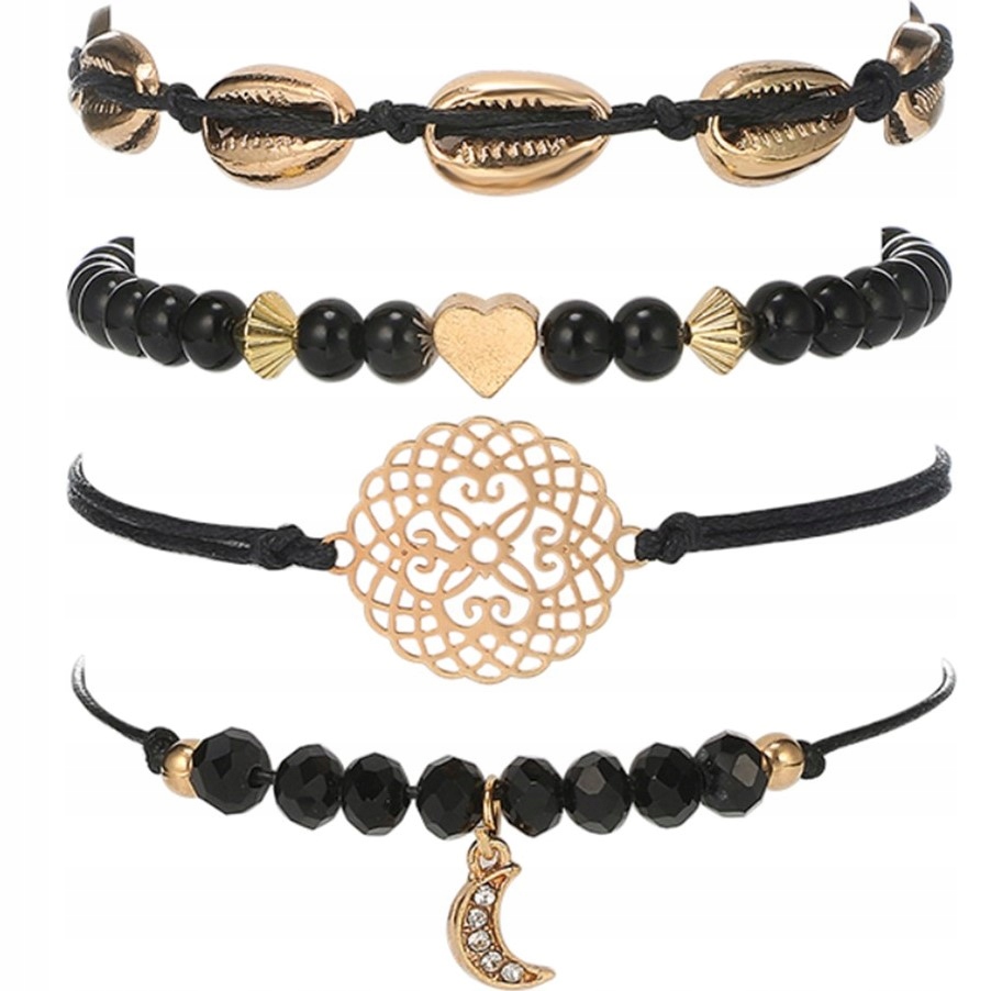 

Zestaw Bransoletek bransoletka czarna Komplet