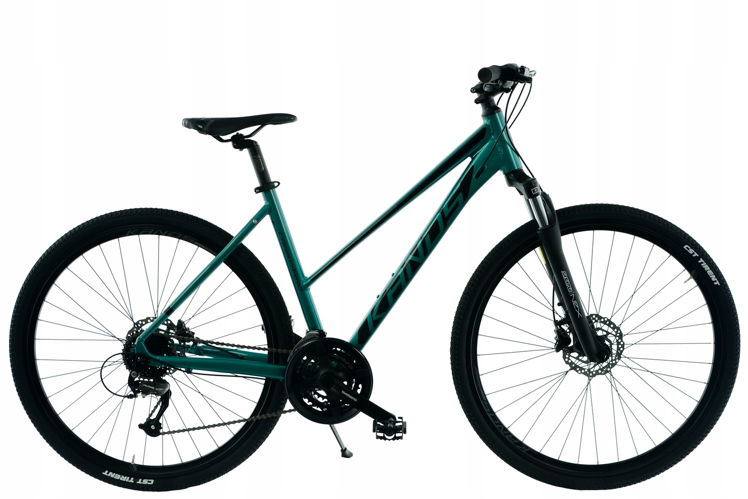 Rower Crossowy 28 Kands Canavaro turkusowy połysk R17 wzrost 155-167