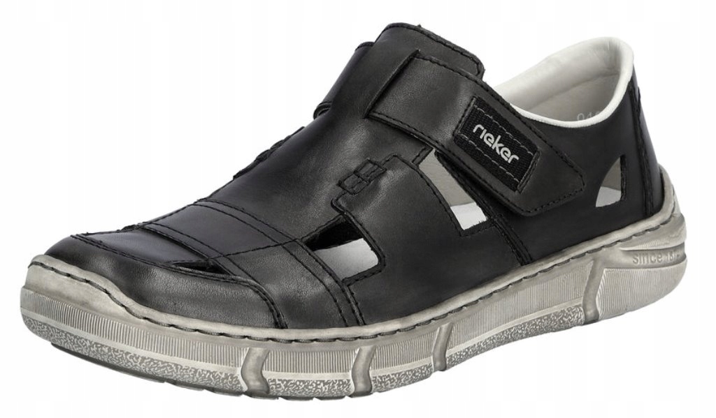 Rieker 04050-40 40 šedé polobotky pánské sandály