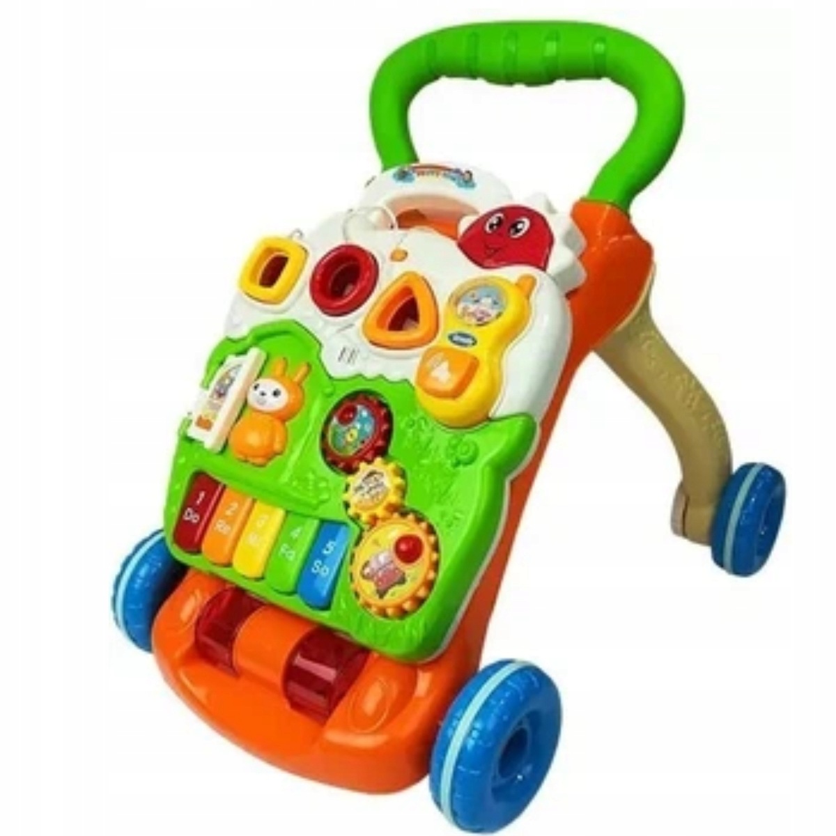LEAN TOYS E5908066298971 734789 Interaktywny Pchacz Chodzik Z Pianinkiem