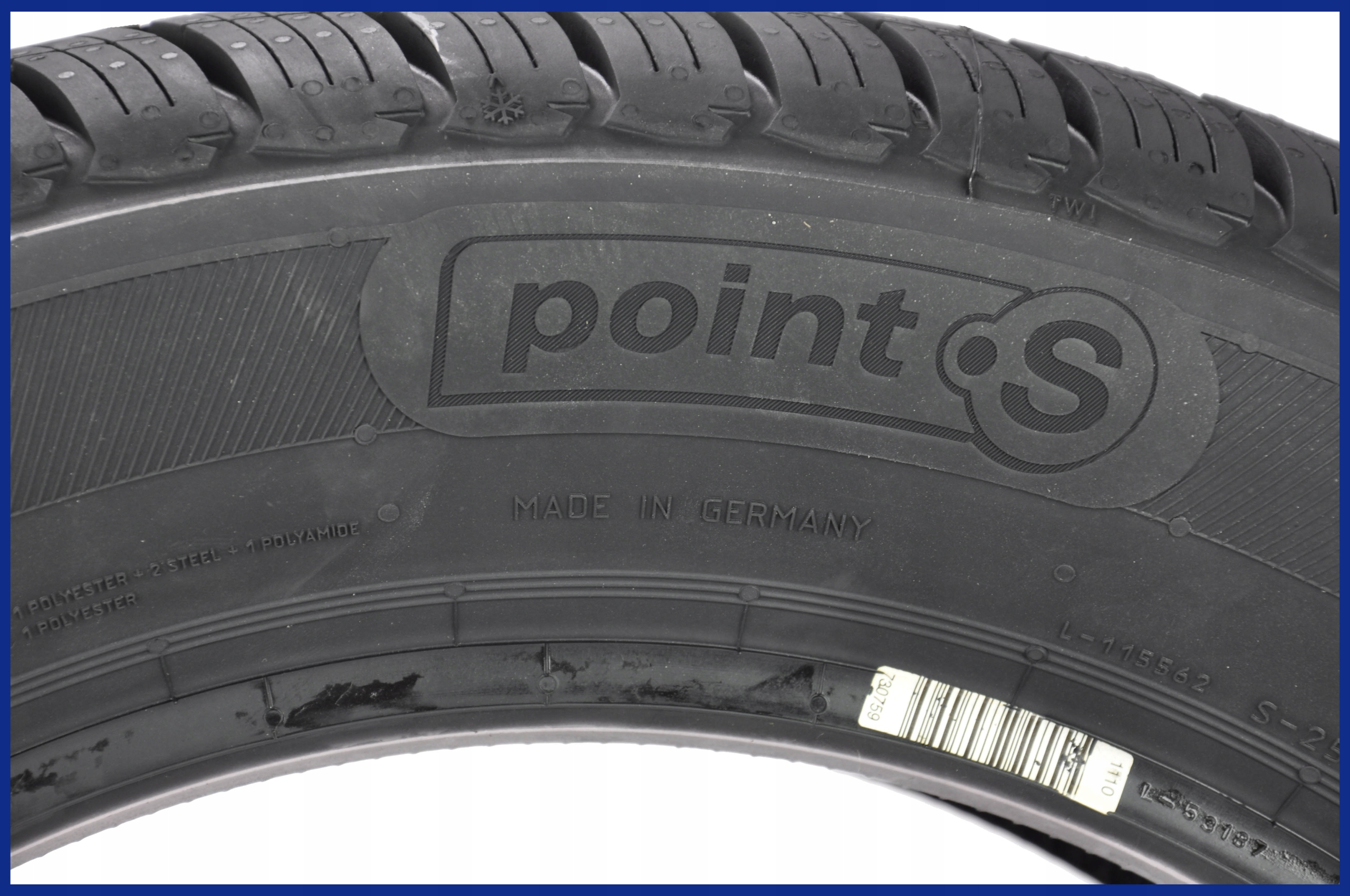 4 x 205/55R16 91H 4Seasons 2 Point S TYRES CAŁOROCZNE Kod producenta 15553700000