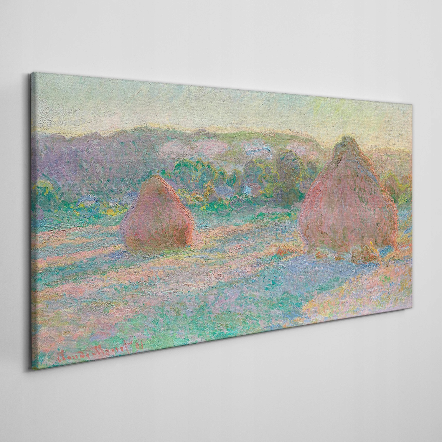 

Płótno obraz na ścianę Stogi siana Monet 140x70 cm