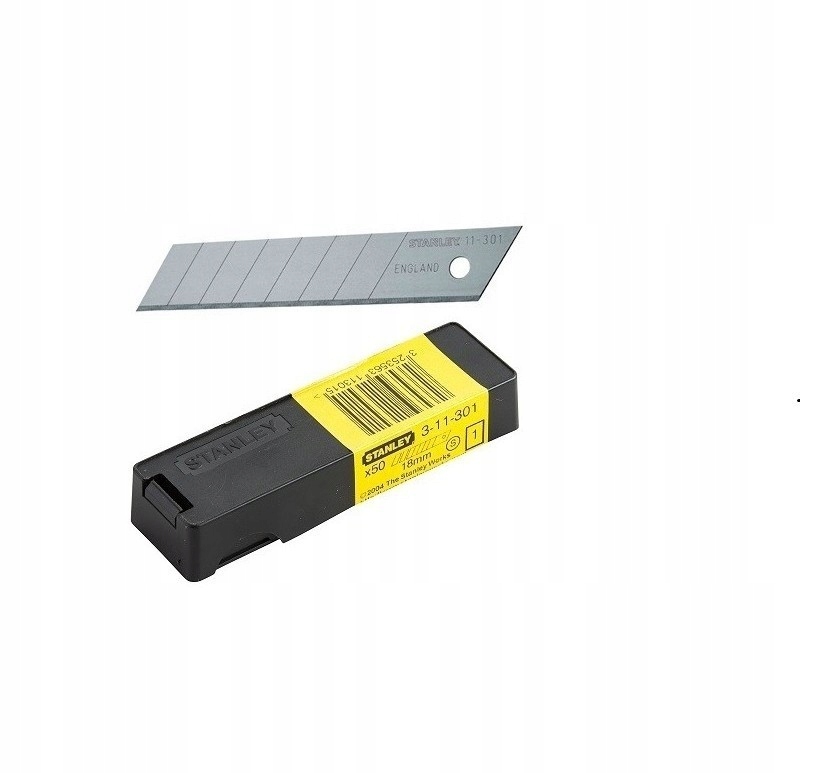 

Ostrza noże wymienne 18 mm 50szt zestaw komplet