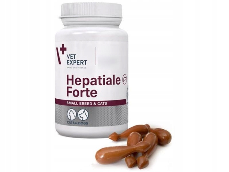 Levně VetExpert Hepatiale Forte Small Breed & Cats 40 kapslí přípravek na játra