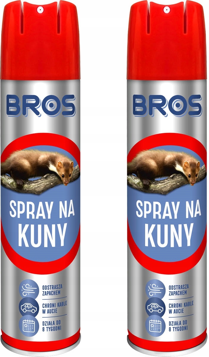 

Bros Spray Środek Odstraszacz Kun na Kuny 2x 400ml