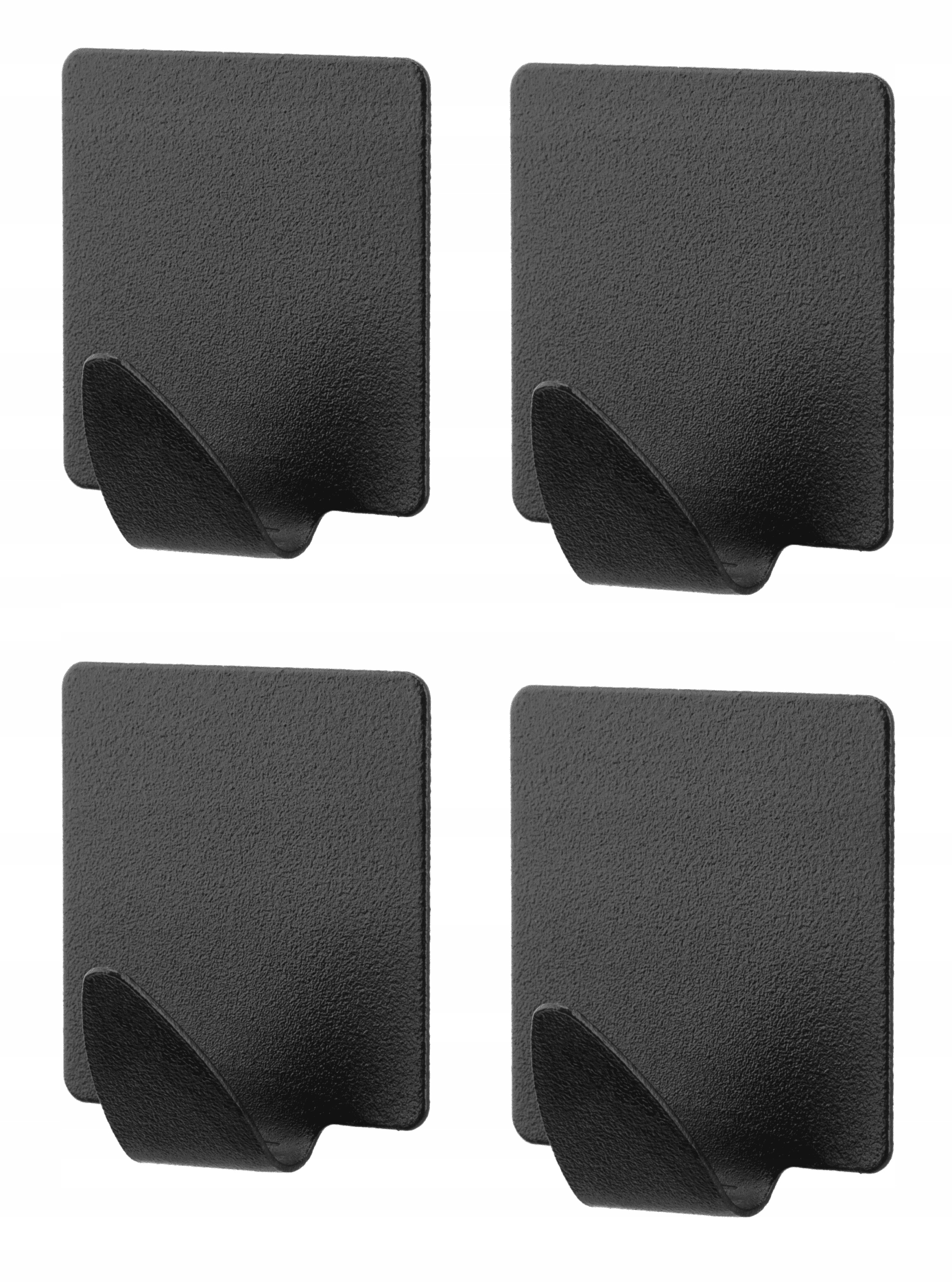 

4X Wieszak Haczyk Samoprzylepny Na Ubrania Czarny