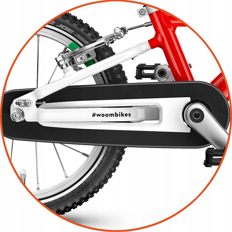 Rowerek dziecięcy Woom 3 / Czerwony Hamulce V-brake