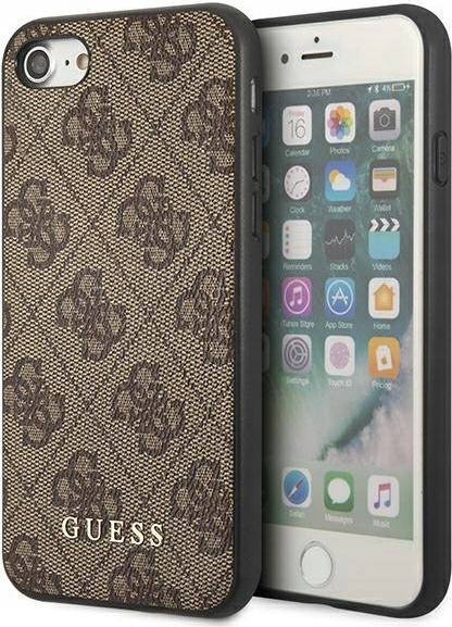 Pouzdro Guess GUHCI8G4GFBR pro Apple iPhone Se 2022/2020/8/7 hnědé/brown hard ca