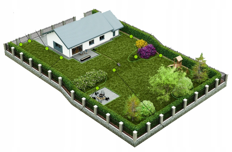 ROBOT KOSZĄCY INTELIGENTNY KOSIARKA APLIKACJA RMP950 STALCO S-98702 Średni czas pracy 180 min