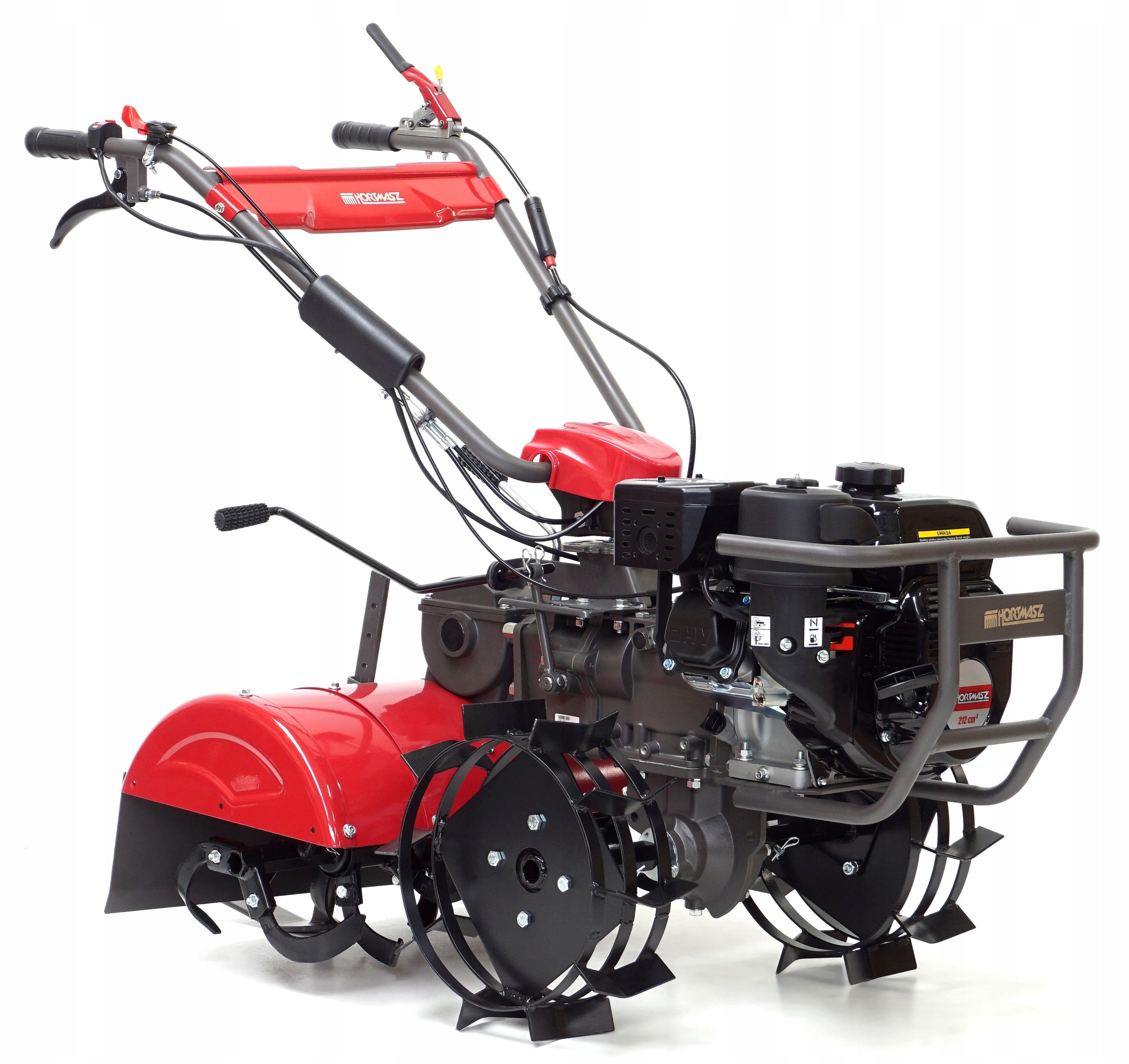 GLEBOGRYZARKA Hortmasz 7.0KM NAPĘD 3-Biegi DZIK 42-62cm Koła+Pług+Konsola! Marka Hortmasz