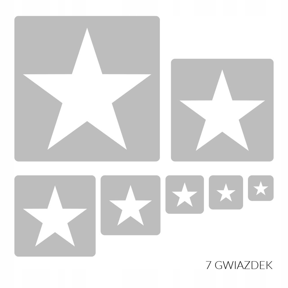 

Gwiazdki zestaw 7 szablonów