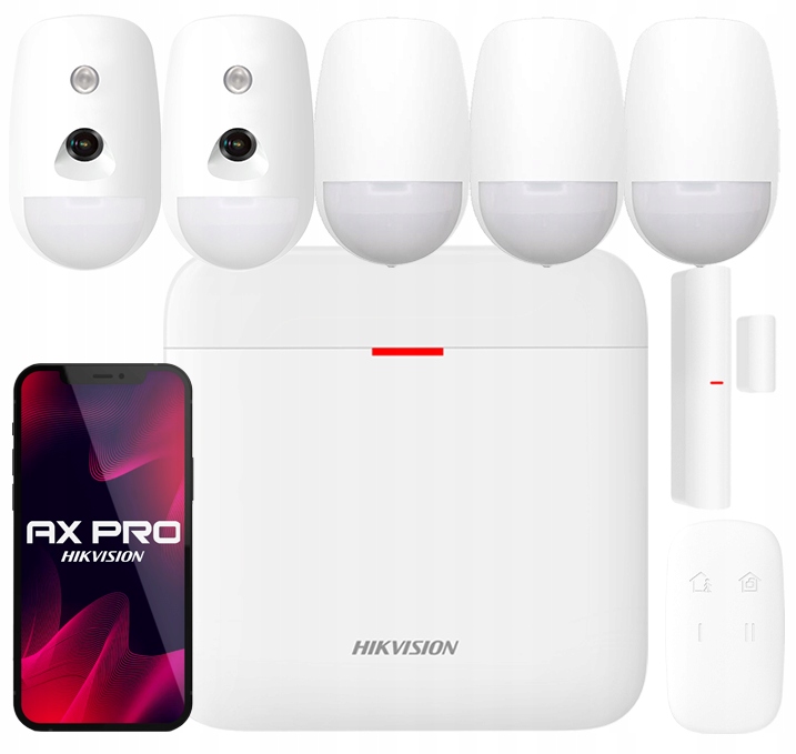 Alarmový set Hikvision Ax Pro WiFi 2x Pir s kamerou 2x Pir aplikácia