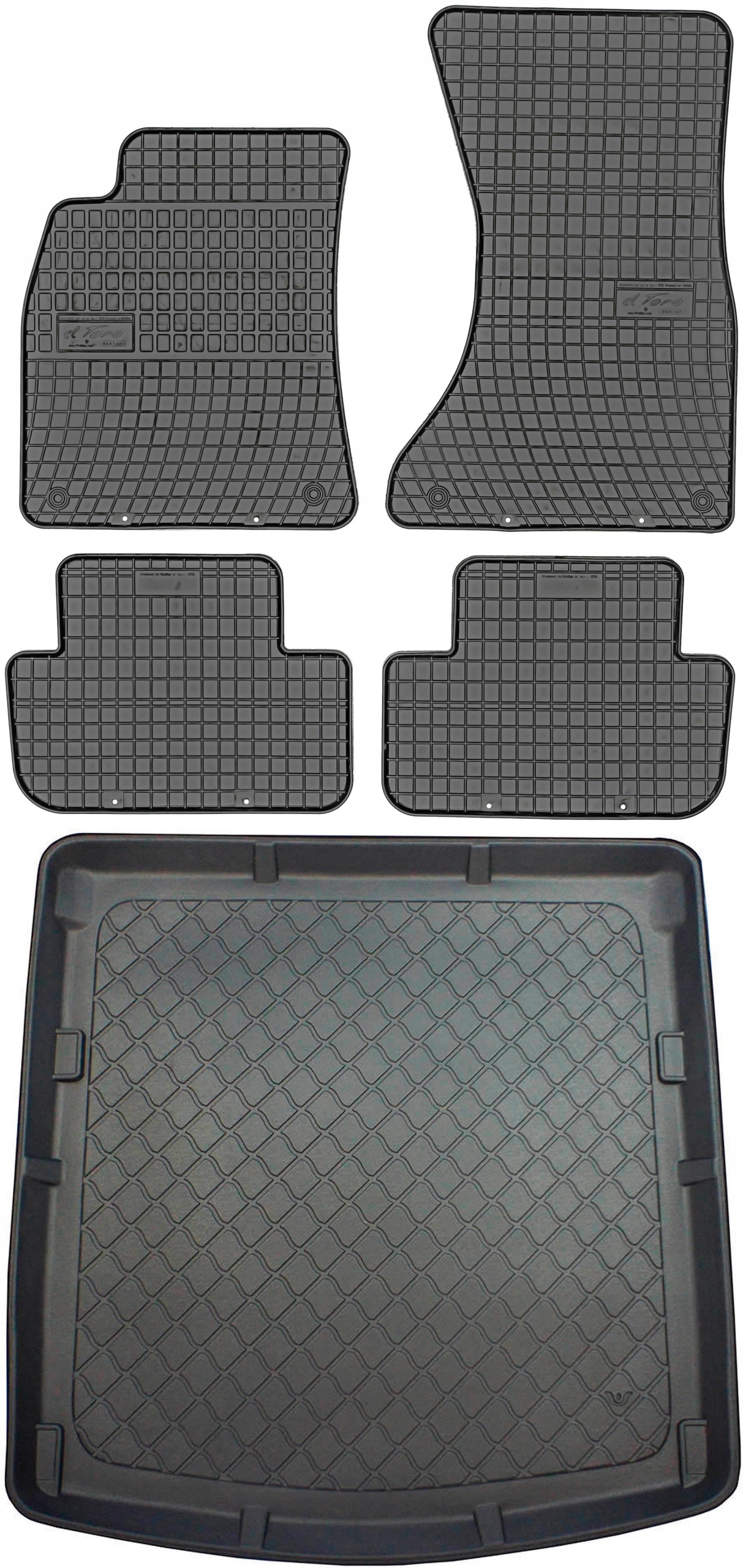 Audi A4 B8 Sedan 2008-2015 Koberce s rohožou