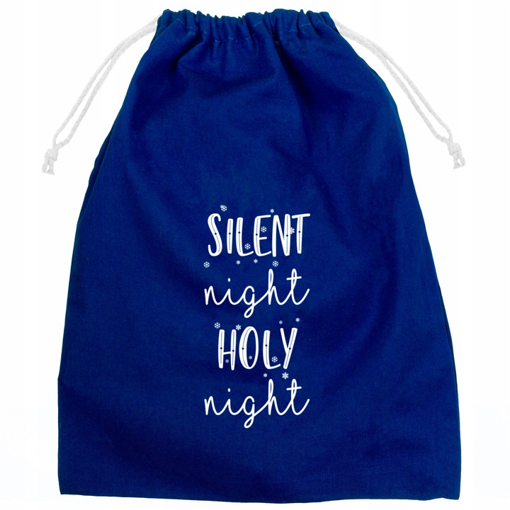

Niebieski Worek bawełniany Silent Night Holy Night