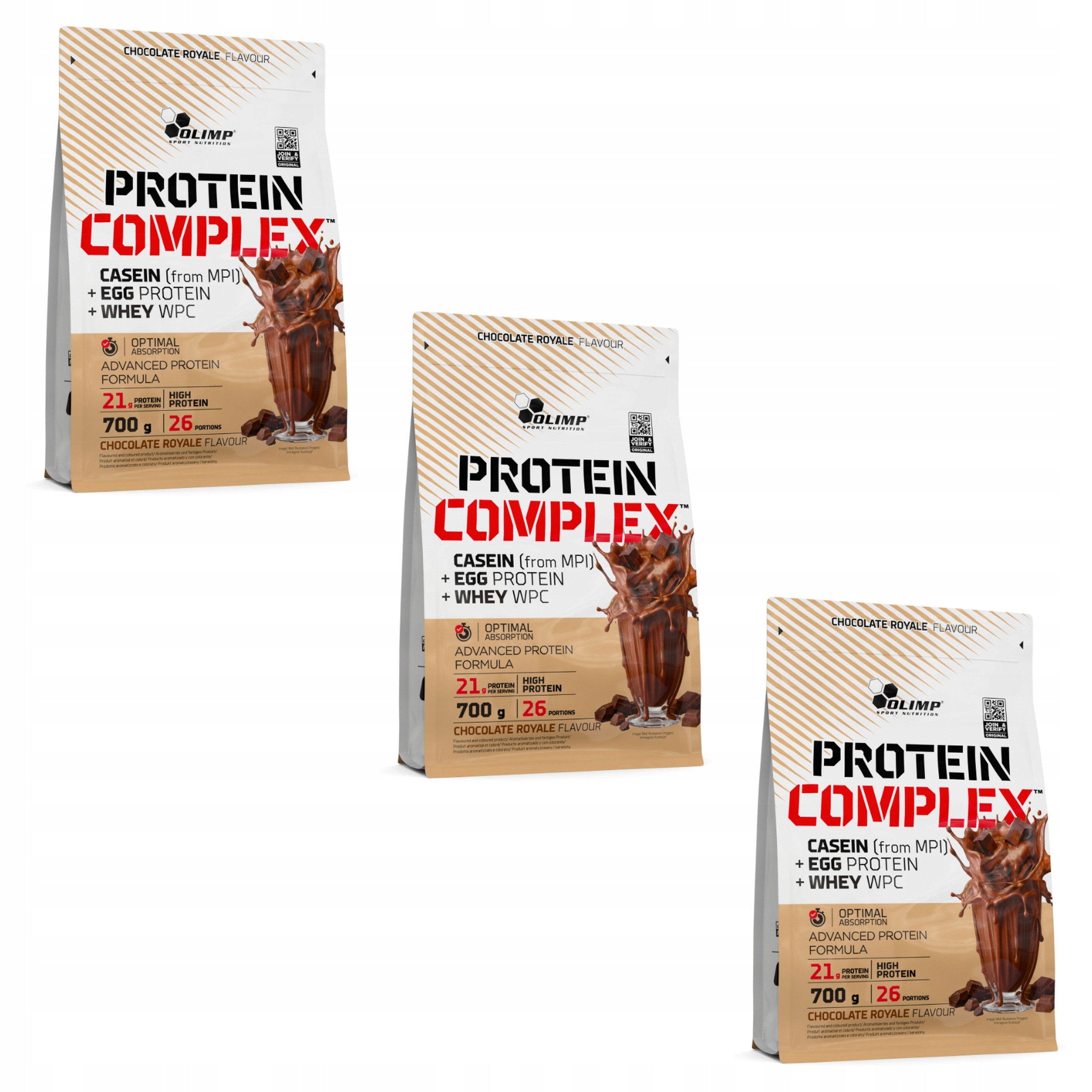 Olimp Whey Protein Complex 3X 700g 2100g Vaječný Protein Kasein Wpc Čokoláda